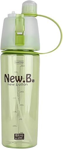 Botella de agua con atomizador personalizada con pajilla, botella de agua deportiva personalizada de 20 onzas con nombre, personaliza la función de