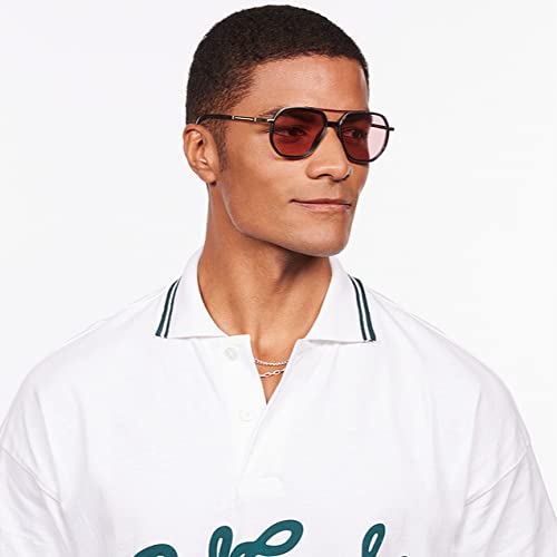 Image of Hip Hop Full Rim Square Branded and Stylish Sunglasses For Men & Women | Polarized and 100% UV Protected | Medium | LK S15200