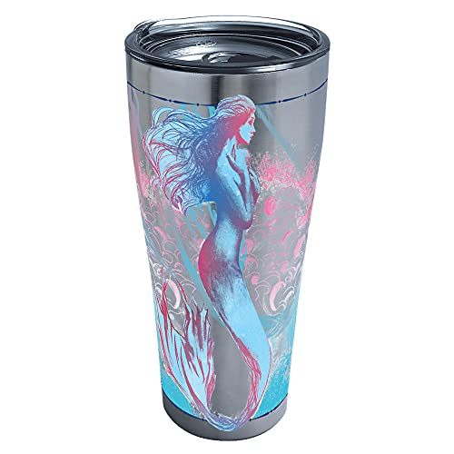Tervis Old Legend Mermaid Insulated Tumbler, 30 oz Stainless Steel, Silver