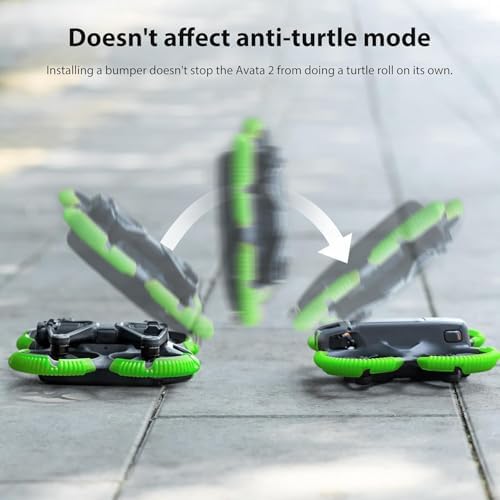 CENXI Avata 2 Propeller Guard Protector, Anti Collision Prop Bumper Silicone Protective Cover Ring for DJI Avata 2 Accessories (Green)