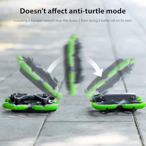 CENXI Avata 2 Propeller Guard Protector, Anti Collision Prop Bumper Silicone Protective Cover Ring for DJI Avata 2 Accessories (Green)