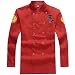 Produktbild Bycloth Küche Kochjacke, Lange Ärmel Koch Arbeit Uniform Chef Mantel Zweireihige Kochjacke,Rot,XXL