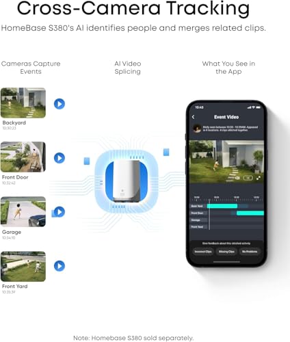 Image of eufy Security SoloCam E42, 4K Security Camera Wireless Outdoor, Solar Powered, AI Motion Tracking, Strobe Light, Pan & Tilt, Facial Recognition, Up to 16 TB, Smart Home Compatible