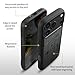 Carveit Magnetic Wooden Case for iPhone 17 Pro Case, Wood Artisan Engraved & Black Soft TPU Shockproof Cover, Compatible with MagSafe Wireless Chargers (Abstract Motherboard Linework Art) Blackwood