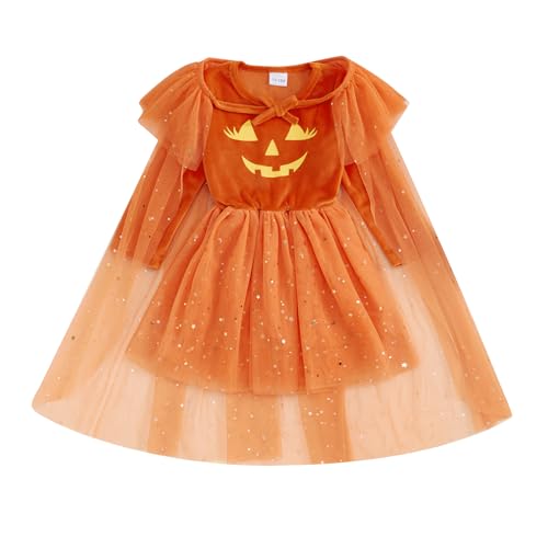 Disfraz completo niña 4-5T capa brillante naranja