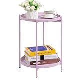 Adopté du cadre en métal et un revêtement résistant à l'usure, la table d'appoint garantit une durabilité et une imperméabilité à l'eau. Cette table est aussi antirouille pour la nettoyage quotidien