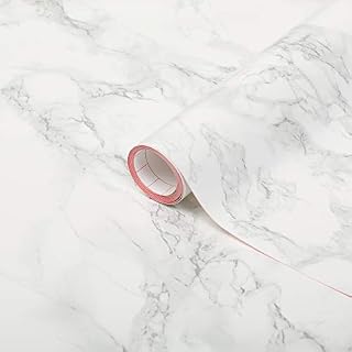 Create Your World 67.5cm x 5m d-c-fix MARBLE GREY sticky back plastic vinyl wrap film (200-8095)