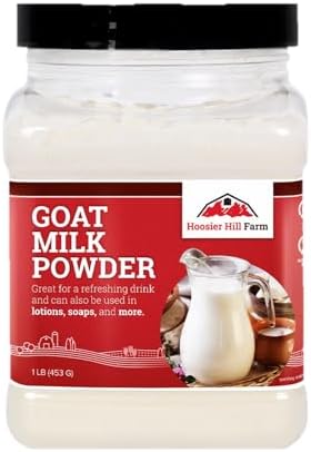 Hoosier Hill Farm Goat Milk Powder, 1LB (Pack of 1)