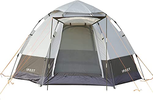 4 Person Outdoor Pop Up Camping Tent Waterproof Windproof Portable Camping Shelter Easy Set Up Family Automatic Instant Tent