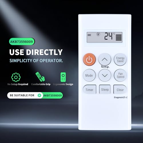 Télécommande AKB73598009 pour climatiseur LG LW1517IVSM