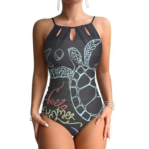Swimsuit contrôle ventre motif étoile de mer pour plage