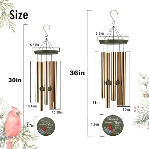 Image of Personalized Memorial Wind Chimes for Outside, Sympathy Gifts Wind Chime for Loss of Loved One, Beautiful Decor with Deep Tone, Ideal for Funeral, Remembrance & Bereavement, Produced in Texas