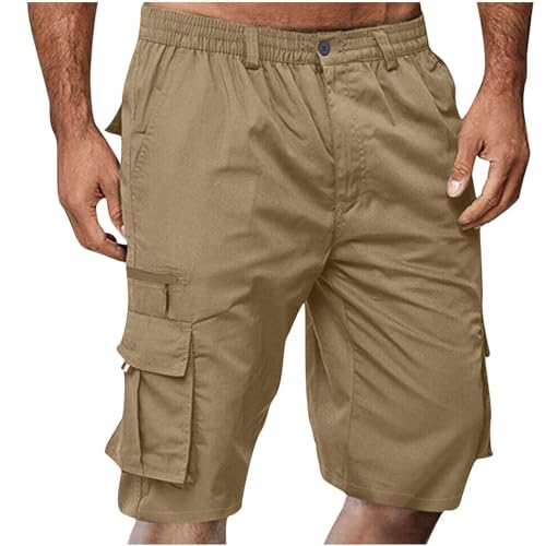 Short cargo homme indéformable et respirant à taille élastique