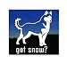 Got Snow? ~ Siberian Husky Vinyl Window Auto Decal Sticker