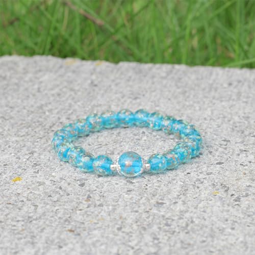 Firefly Beads Bracelet Firefly Glass Bracelet Luminous Bead Bracelet for Women Glass Mermaid Bracelet Bangles Anti Anxeity Healing Energy4