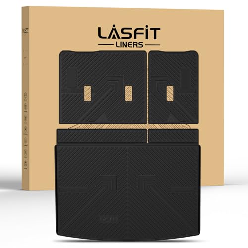 LASFIT Trunk Mat with Backrest Mat 2021-2026 for Chevrolet Chevy Suburban/GMC Yukon XL (Only Yukon...