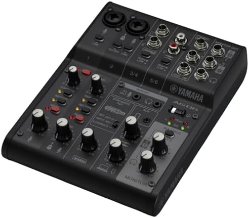 Amazon.com: Yamaha AG06MK2 Black 6-Channel Live Streaming Loopback 