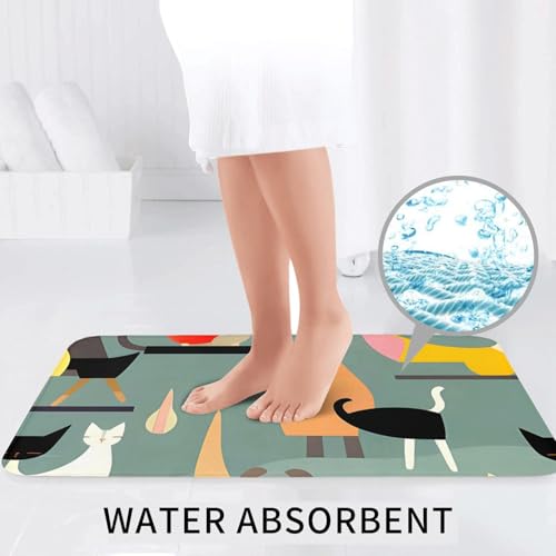 Tapis de bain antidérapant lot de 3 microfibre ultra absorbante - 7