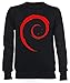 Debian Último Unisexo Hombre Mujer Sudadera Negro Unisex Men's Women's Jumper Black