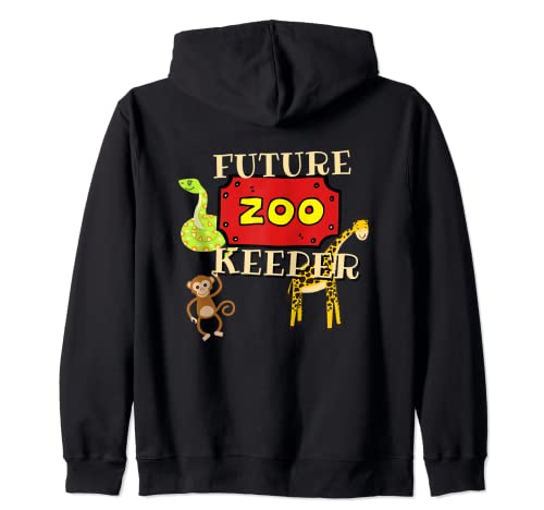 Children Future Zoo Keeper Zoology Animaux mignons Garçons Filles Sweat à Capuche