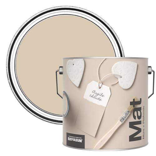 Rust-Oleum Peinture Mate Murs et Plafonds Beige - Argile chaude 2,5L