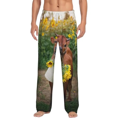 Pantalon de pyjama homme polaire anti froid avec poches doublées chaudes
