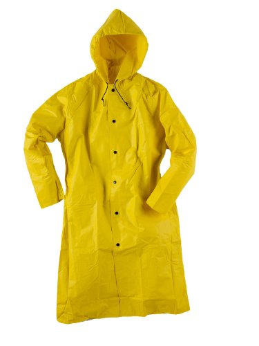 Neese 35AC Flame Resistant PVC/Nylon Universal 35 Rain Coat with Attached Hood, 48
