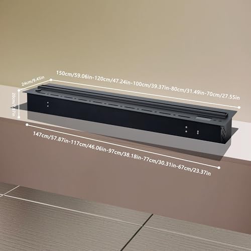 Electric 3D Water Vapor Fireplace - 64 Flame Colors, App & Remote Control, Automatic Water Filling, Touch Control, Steam Humidifier for Home & Office Decor