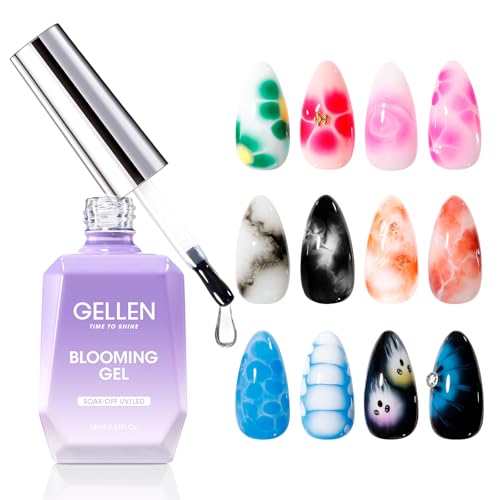 GELLEN 18ml Clear Blooming Gel Nail Polish UV/LED Lamp Needed Toxin Free