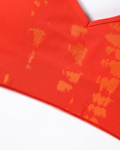 Image of AUROLA Serpent Seamless Sports Bras for Women,Backless Padded Strappy Workout Gym Yoga Crop Tops