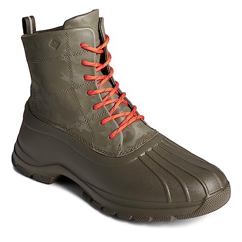 Image of Sperry Men's Duck Float Snow Boot, Olive Camo, 14