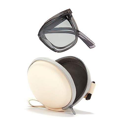 Cyxus Square Folding Foldable Sunglasses Women Men Uv400 Protection Anti Glare TR90 Ultralight Foldable