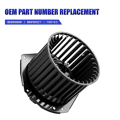 Image of AC Blower Motor with Fan Fits for 1992 1993 1994 1995 1996 Chevy Silverado Suburban 1500 2500 Tahoe GMC Sierra Yukon C1500 C2500 K1500 K2500 G20 HVAC Heater Blower Motor Replaces# 700103