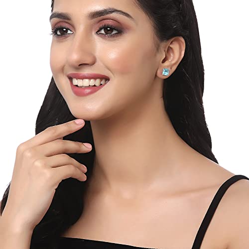 Gold-Plated Multi-color 5 In 1 Interchangeable Stud Style Jewellery