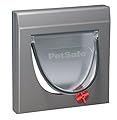 PetSafe Staywell Cat Flap, Free-Swinging Flap, Four Locking Options, Telescopic Frame, with Tunnel, Heavy Duty, Weatherproof, Silent, Magnetic Frame, for Cats with a Max. Weight of 7 kg, Grey