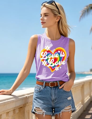 Image of 4th of July Floral American Flag Tank Top for Women Patriotic Sleeveless Apparel