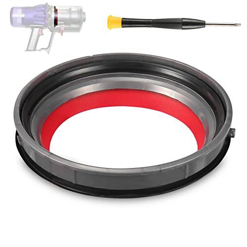 Dust Bin Top Fixed Sealing Ring for Dyson V10 SV12 Vacuum Cleaner, Support Diameter 4.52inch Dust Bucket/Dirt Cup Replacement Parts, Vacuum Cleaner Repair Accessories (for V10 SV12)