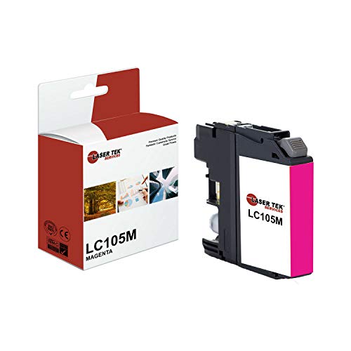 Laser Tek Services Compatible High Yield Ink Cartridge Replacement For Brother Lc-107 Lc105 Works With Brother Mfcj4310Dw J4410Dw Printers (Black, Cyan, Magenta, Yellow, 4 Pack) #TOP3