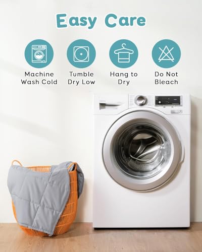 Topblan Weighted Blanket 48 x 53 cm, 2 lbs, Grey