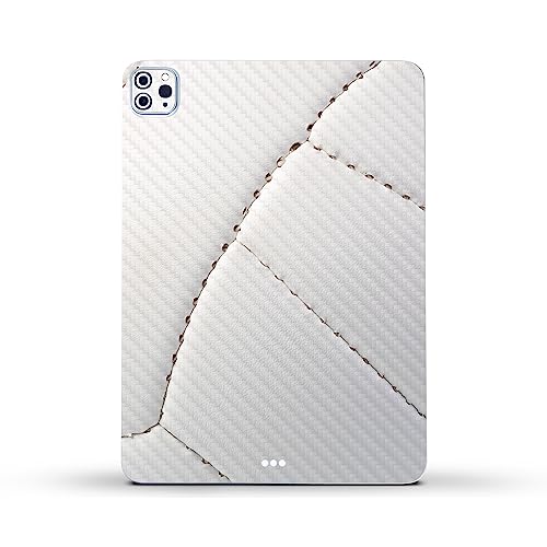 Image of MightySkins Carbon Fiber Skin Compatible with Apple iPad Pro 11 inch M2 4th Gen (2022) Full Wrap Kit - Volleyball Closeup | Protective, Durable Textured Carbon Fiber Finish | Made in The USA