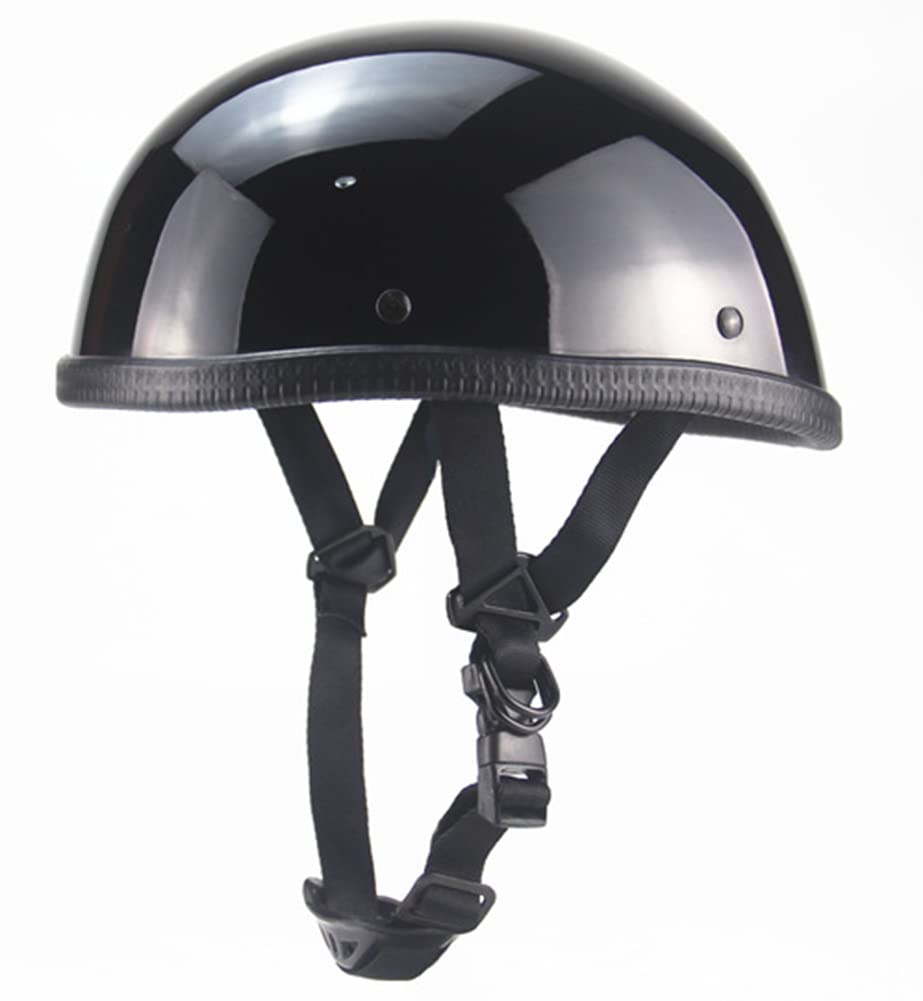 GHHTHEN Motorcycle Half Helmet DOT Approved Ultra-Thin Comfortable Beanie Cruising Skull Cap Novelty Small Helmet for Chopper Moped Scooter Motorbike Mopeds Scooters Electric (A, X-Large)