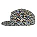 Men Women Colorful Camo Army Camouflage Art Baseball Cap Snapback Dad Hat for Camping Tennis Sports, Fashion Stretch Fit Peaked Cap