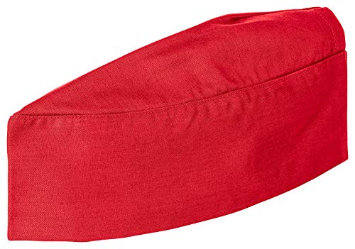 DESERMO - Juego de 10 barcos de cocina con cierre de velcro, para hombre y mujer, varios tamaños, 220 g/m2, color rojo Cover