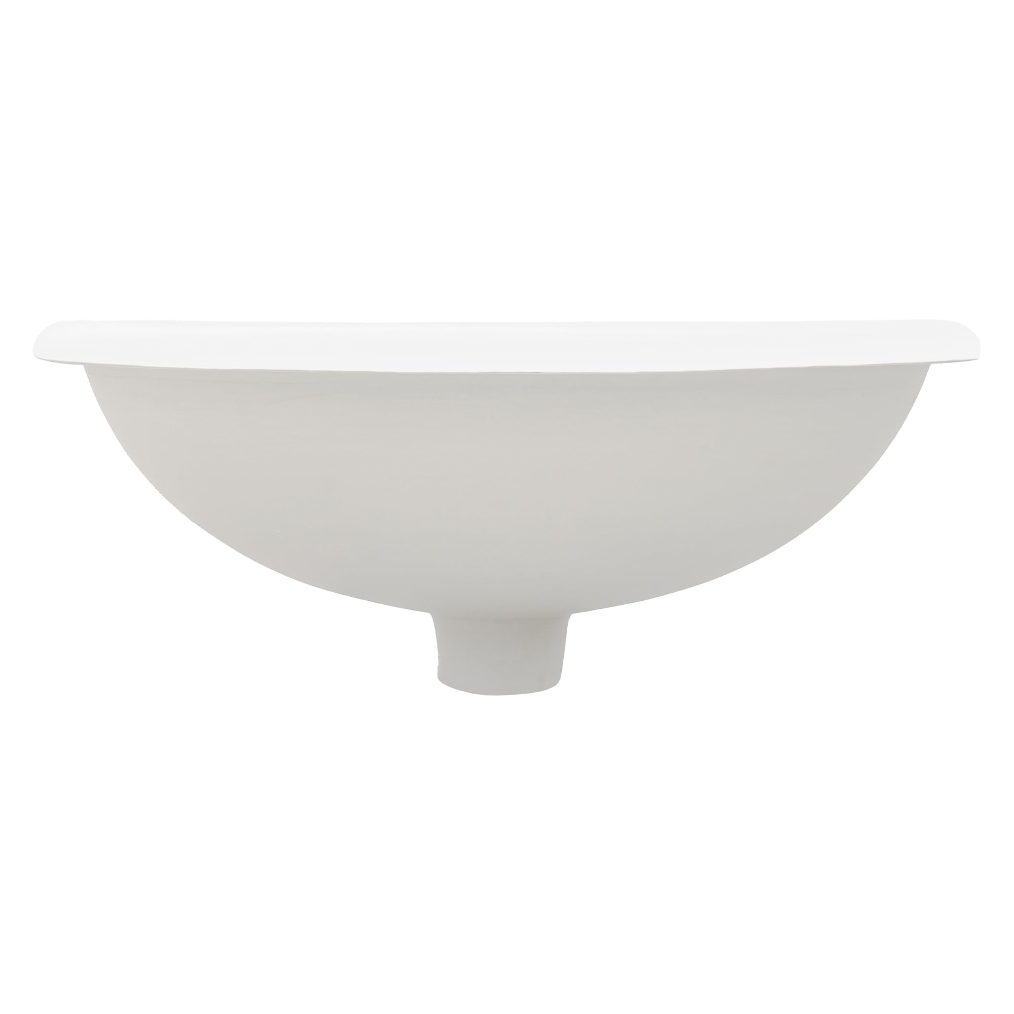 ML-Design Umywalka Ceramiczna Biała Błyszcząca 49x19,5x40,5cm Owalna z Zestawem Odpływowym i Przelewem - Nablatowa, Do Zabudowy, Ręczna
