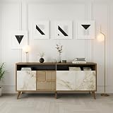 credenza anni 60/70 STRUTTURA E UTILIZZO - Mobile da soggiorno multiuso, pratico e salvaspazio, dal design elegante e funzionale - Può essere utilizzata anche come mobile porta TV dove riporre i vostri soprammobili preferiti - Questo articolo d'arredamento multifunzione è perfetto per arredare sala da pranzo, salotto, corridoio, ingresso o ufficio contenendo in modo ordinato stoviglie, bicchieri, tovaglie, posate, libri, documenti o oggetti decorativi
