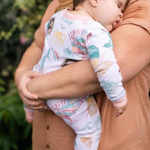 Burt's Bees Baby Boys Sleep and Play PJs, 100% Organic Cotton One-Piece Zip Front Romper Jumpsuit Pajamas