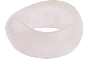 Punk Acrylic Resin Irregular Bangle: Bold Geometric Style for Women