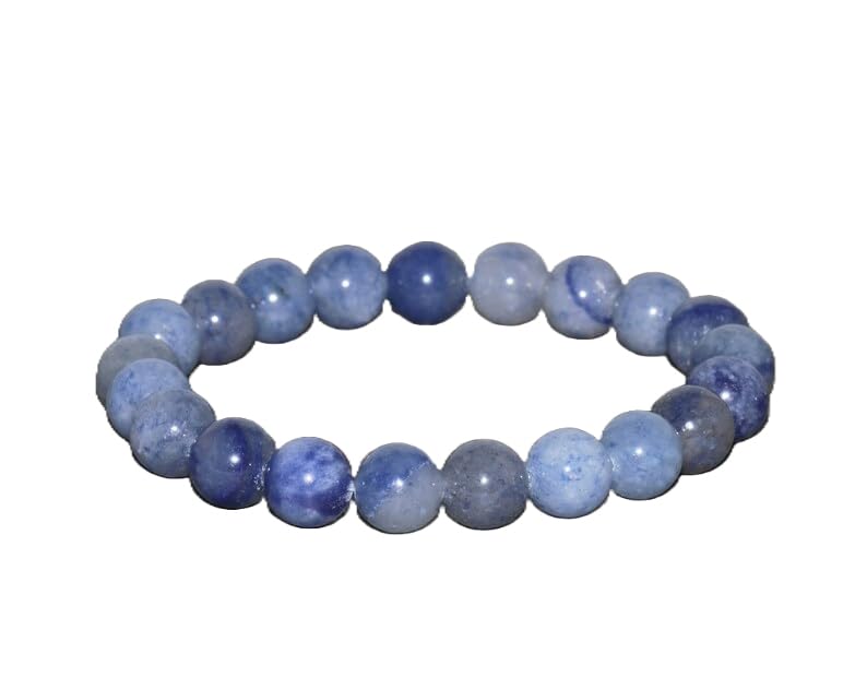 Aventurine bleue 8mm bracelet de lithothérapie pour apaiser l'esprit et réduire le stress