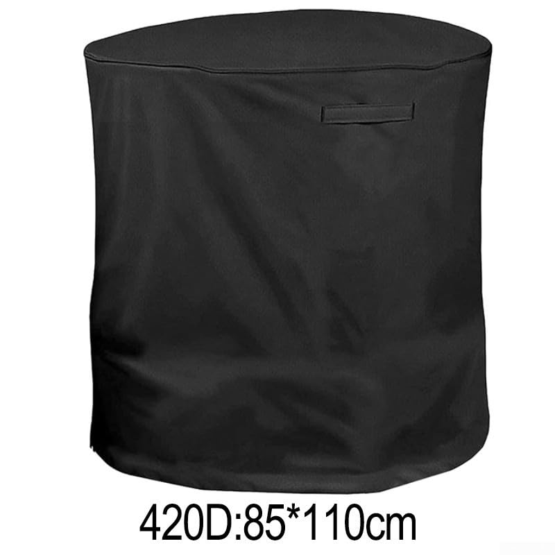 Housse de protection pour broyeur de bois - Noir - Imperméable - Résistante à la poussière - Housse de protection étanche à la poussière - Tissu Oxford 420D - 85 x 110 cm - Noir