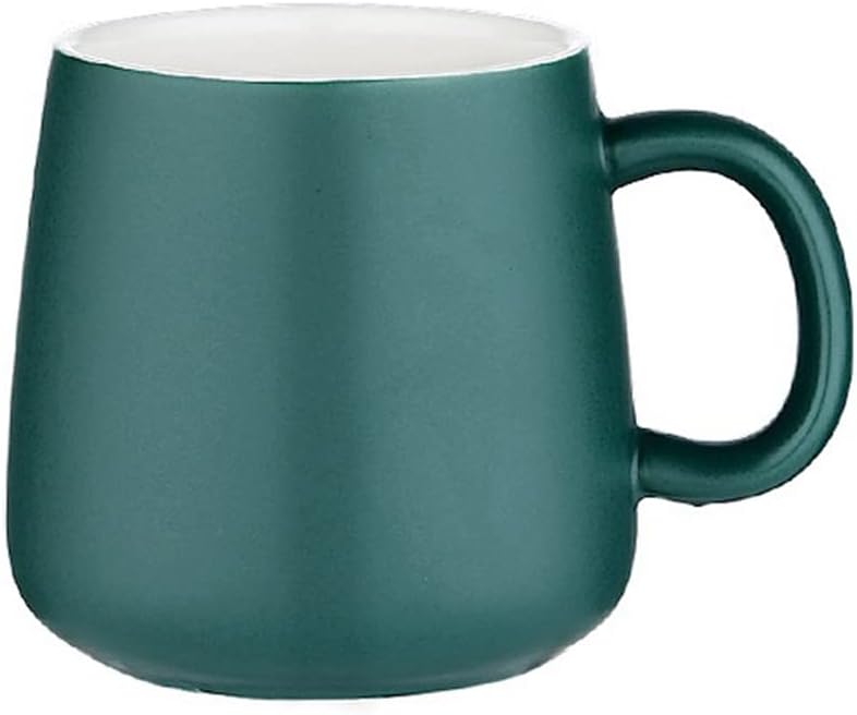 Nordic Coffee Mug Ceramic Water Cups Simple Porcelain Tea Mugs Breakfast Milk Juice Pottery Cup Household Office(Gray)